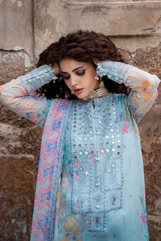 3-PC Unstitched Embroidered Chiffon Collection VSLW6-11