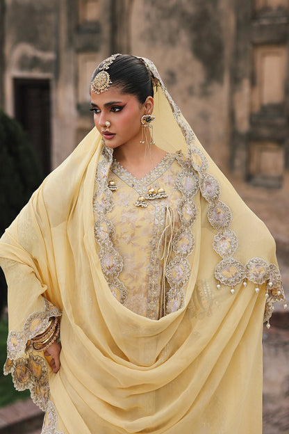 3-Pc Unstitched Embroidered Printed Chiffon Collection VSL6-13