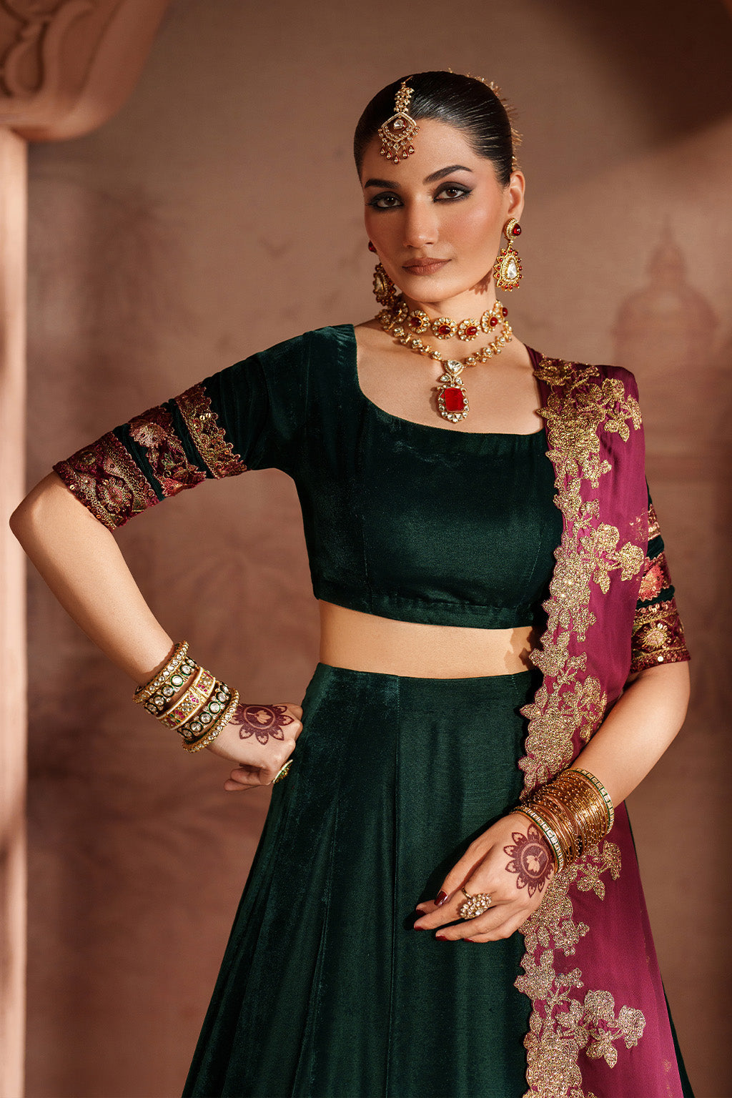 IV-65 Embroidered Velvet
