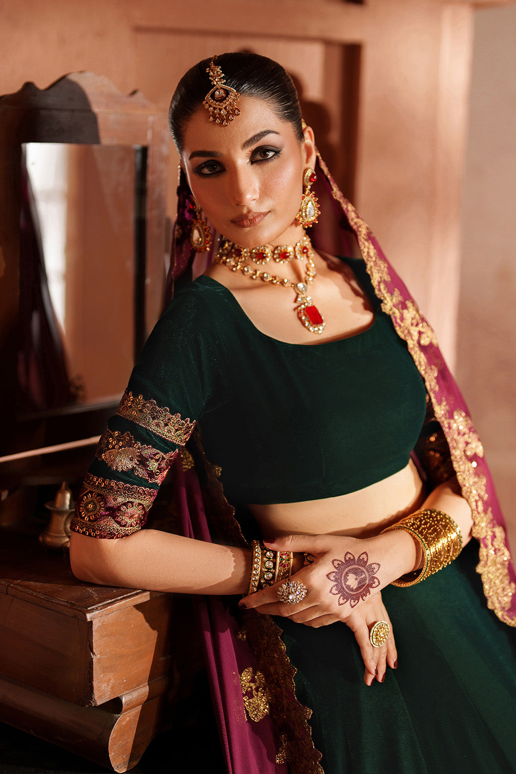 IV-65 Embroidered Velvet
