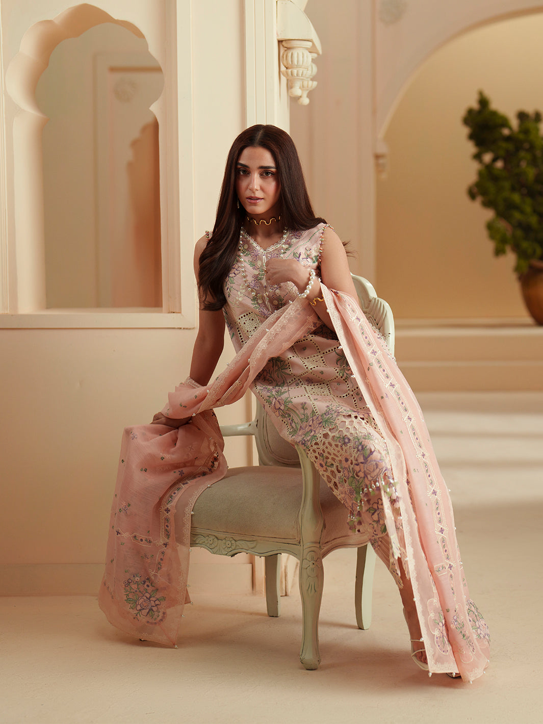 D-111-B | 3 PC Luxury Lawn