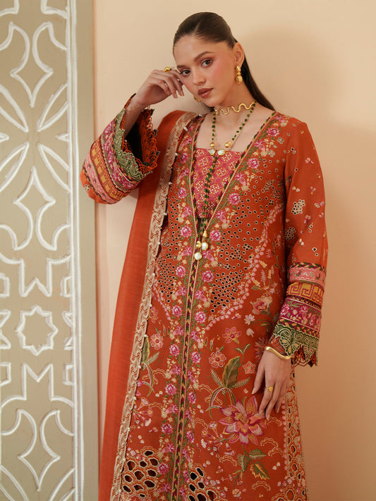 D-116-A | 3 PC Luxury Lawn