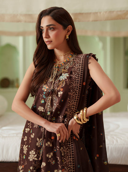 D-117-B | 3 PC Luxury Lawn