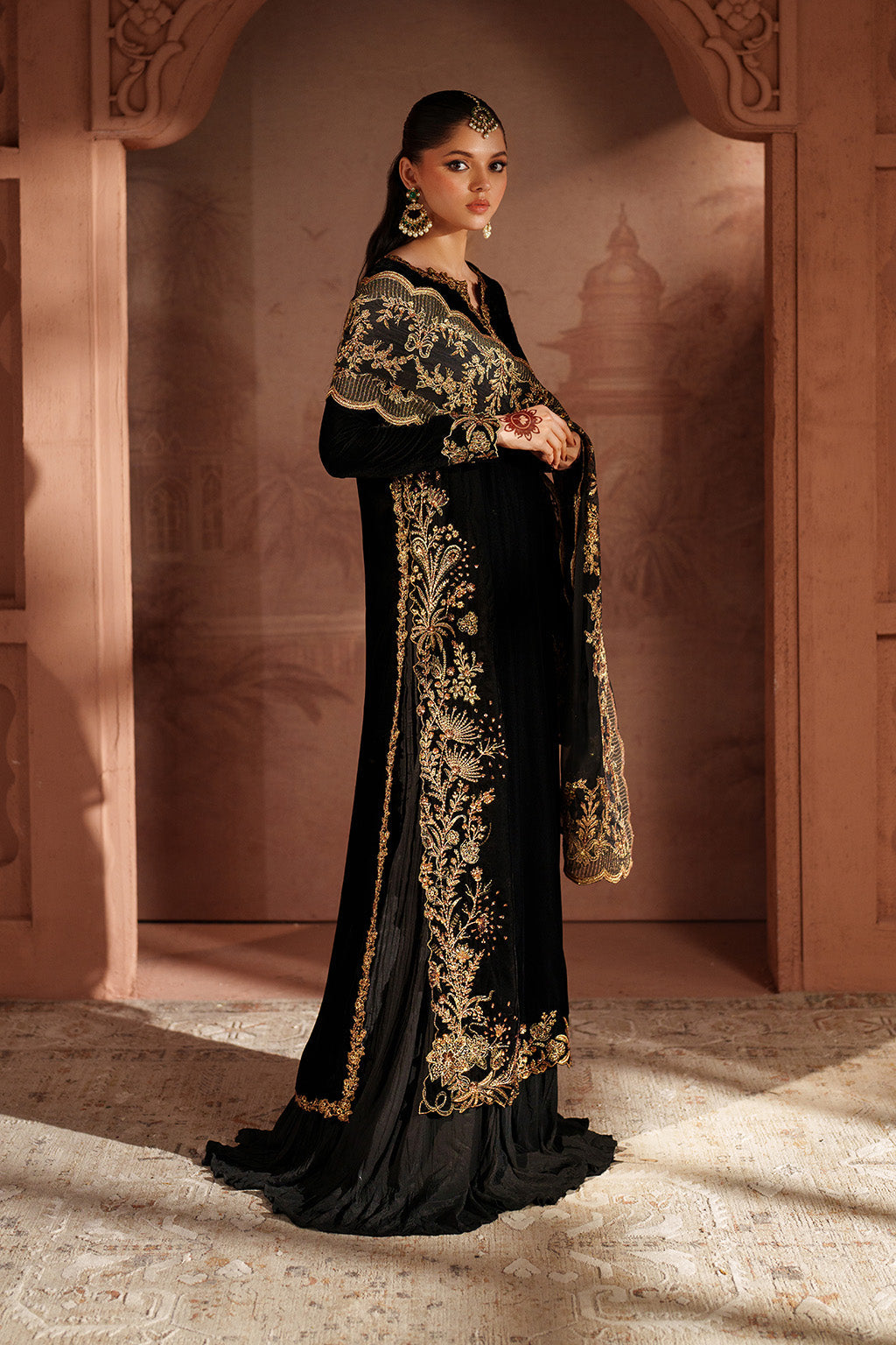 IV-62 Embroidered Velvet