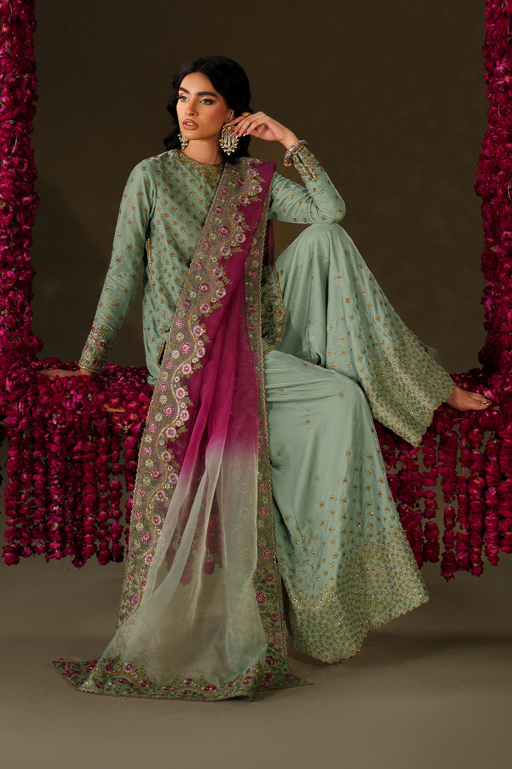 IV-73 Embroidered Velvet
