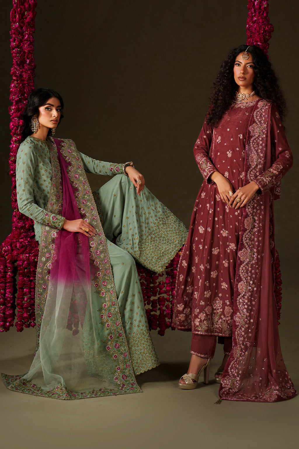 IV-73 Embroidered Velvet