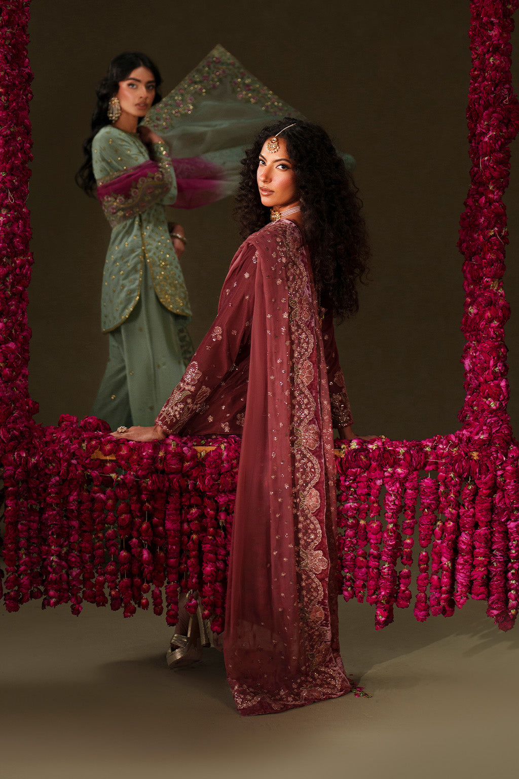 IV-73 Embroidered Velvet