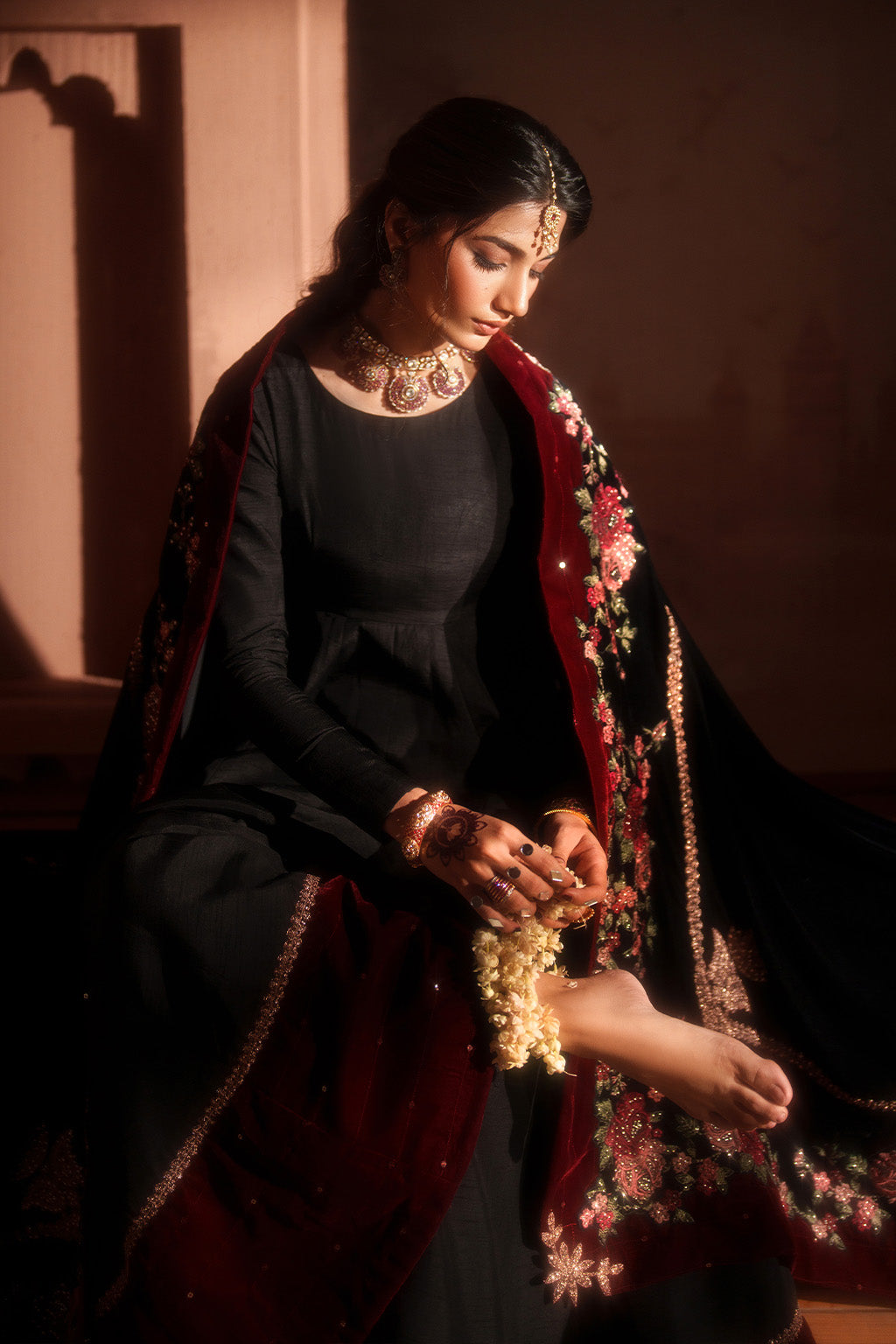 IV-59 Embroidered Velvet