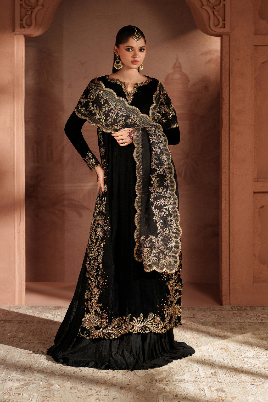 IV-62 Embroidered Velvet