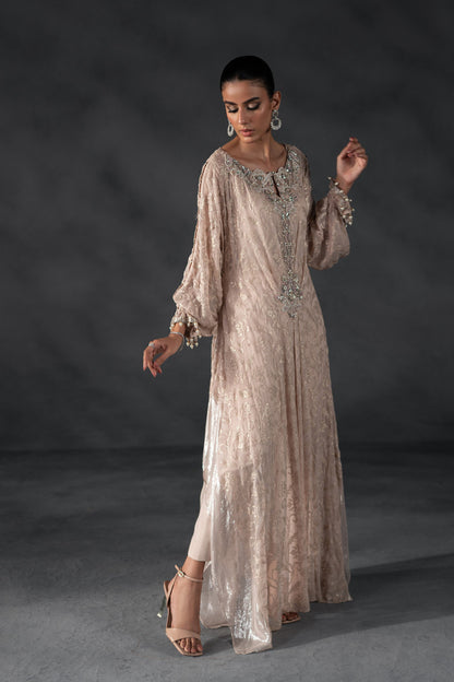 Embroidered Elegance Kaftan Set (D-12)