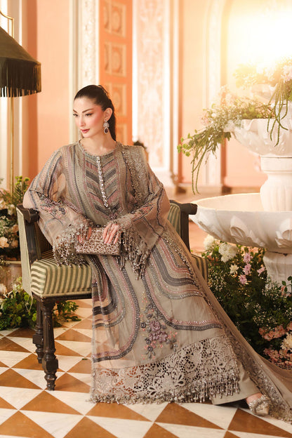 3 Piece Embroidered Chiffon Suit