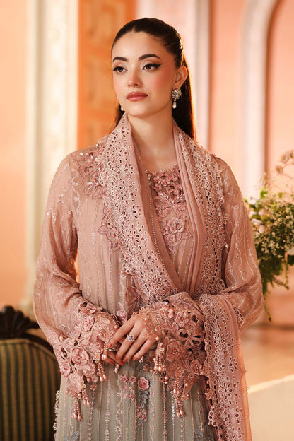 3 Piece Embroidered Chiffon Suit