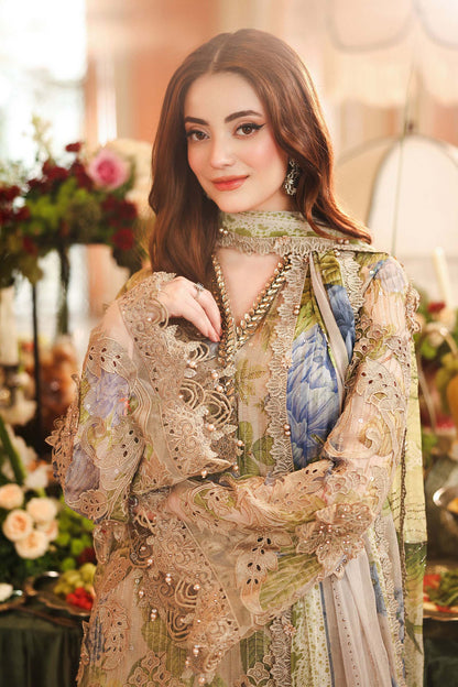3 Piece Embroidered Chiffon Suit