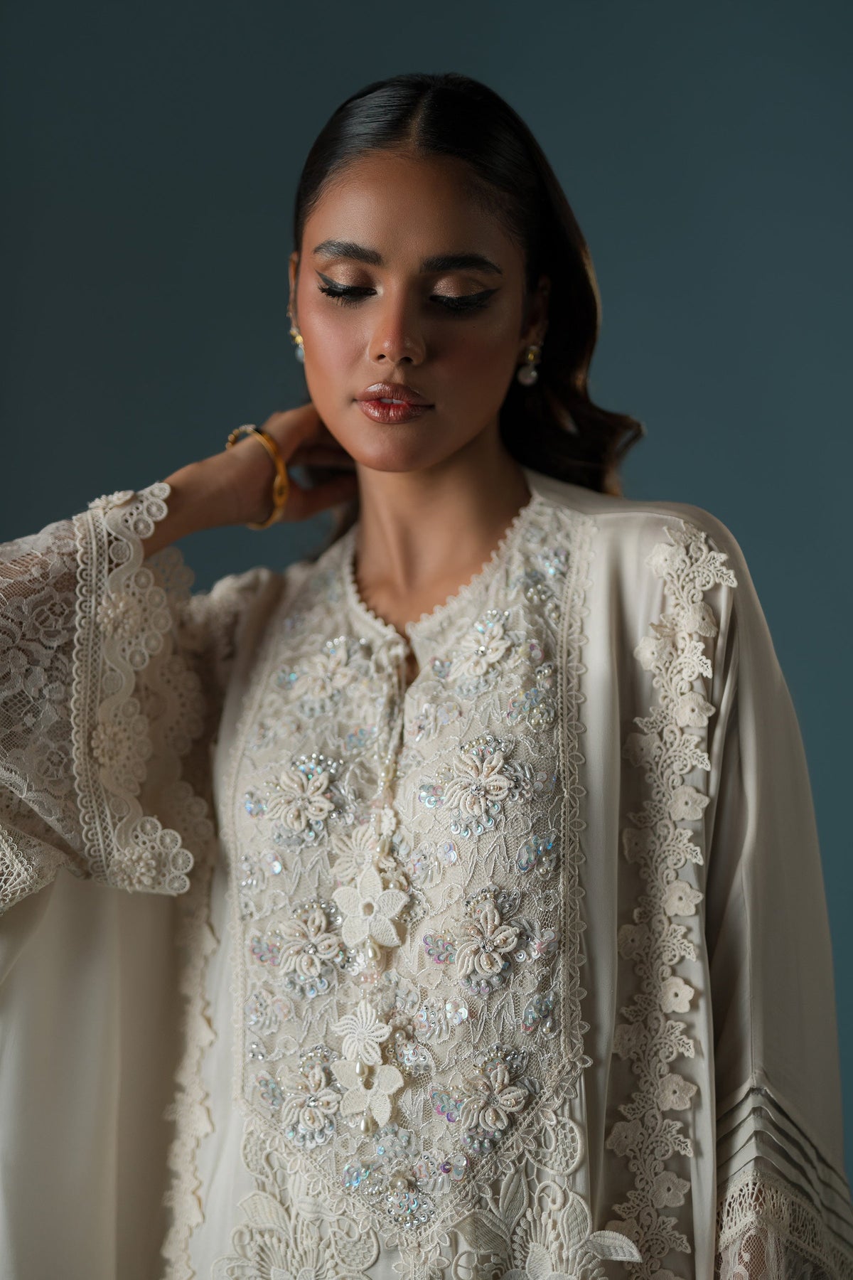 Lacy Princess Kaftan Set  (D-12)