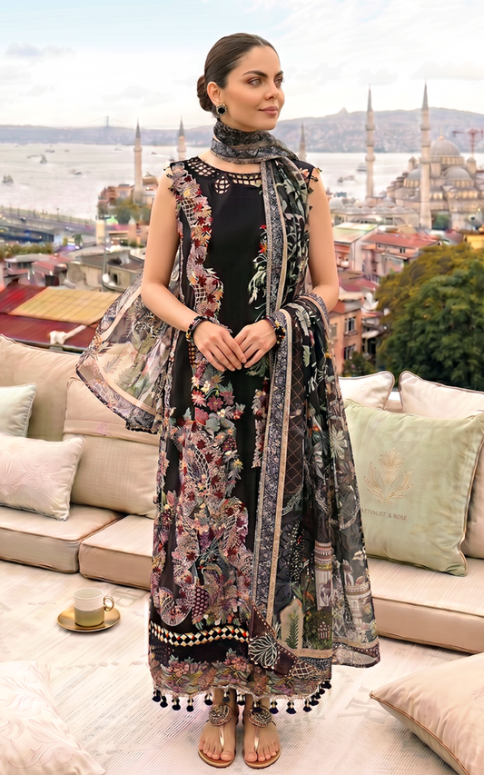 Smoke Pearl (SL26-08) | 3pcs Embroidered Unstitched Summer