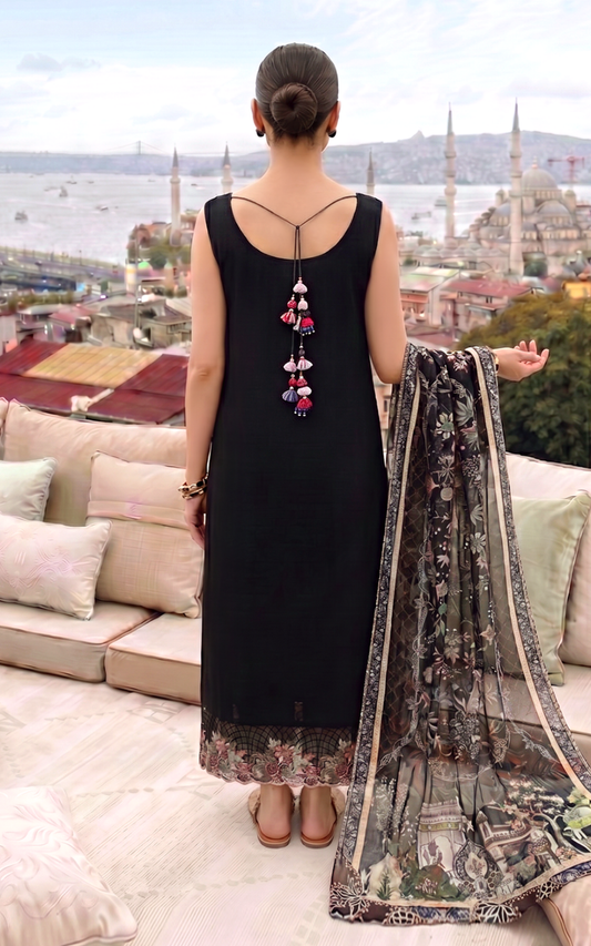 Smoke Pearl (SL26-08) | 3pcs Embroidered Unstitched Summer