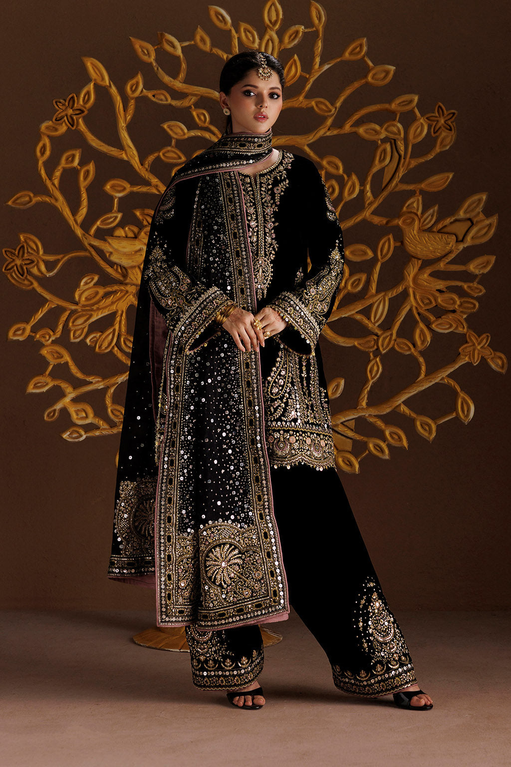 IV-90 Embroidered Velvet