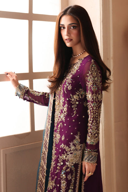 3-PC Unstitched Embroidered Luxury Chiffon DJW6-01