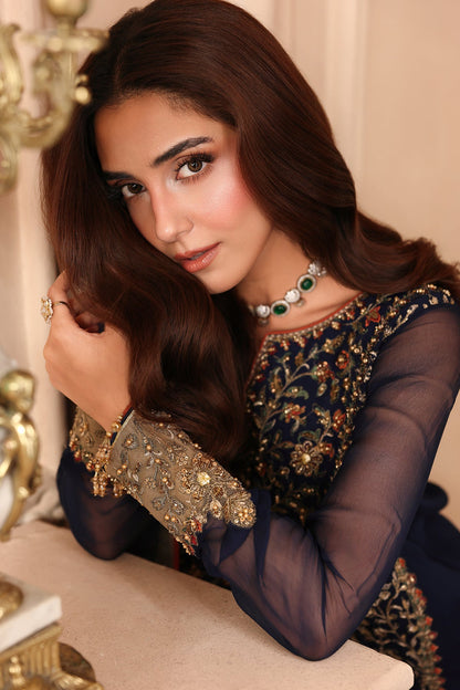 3-PC Unstitched Embroidered Luxury Chiffon DJW6-02
