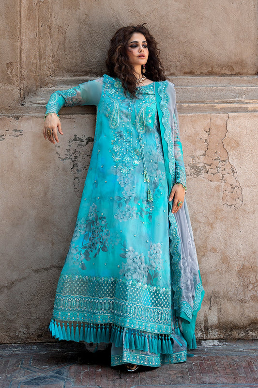3-PC Unstitched Embroidered Chiffon Collection VSLW6-08