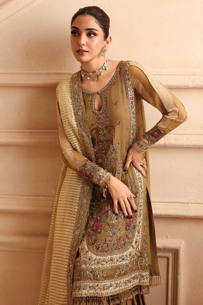 3-PC Unstitched Embroidered Luxury Chiffon DJW6-06