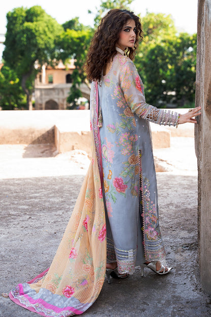 3-PC Unstitched Embroidered Chiffon Collection VSLW6-03