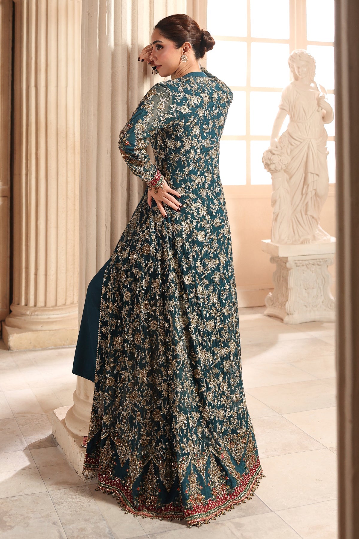 3-PC Unstitched Embroidered Luxury Chiffon DJW6-05