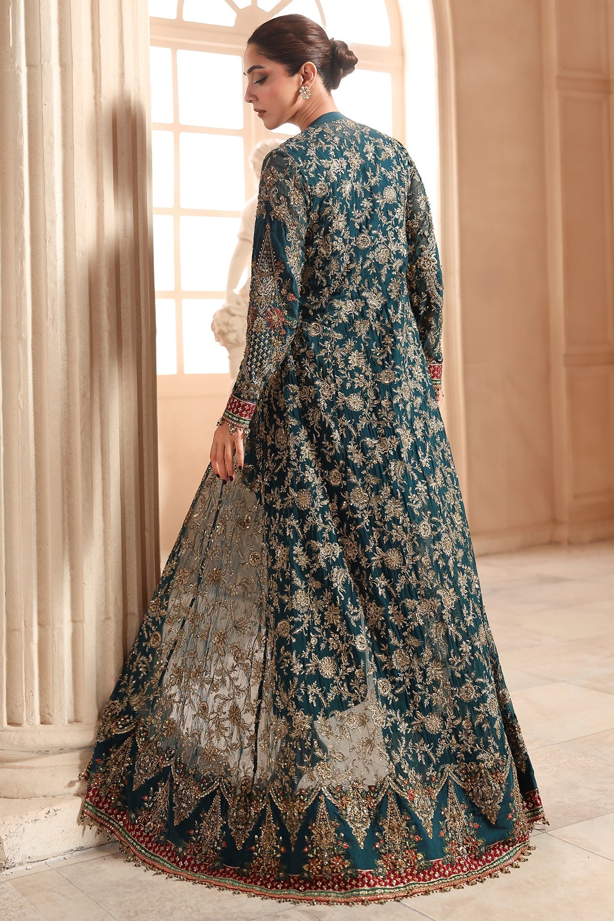 3-PC Unstitched Embroidered Luxury Chiffon DJW6-05